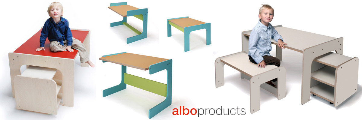 Designer Kinderschreibtische und Sitzbänke vom Berliner Label albo products Designer Kinderschreibtische und Sitzbänke vom Berliner Label albo products