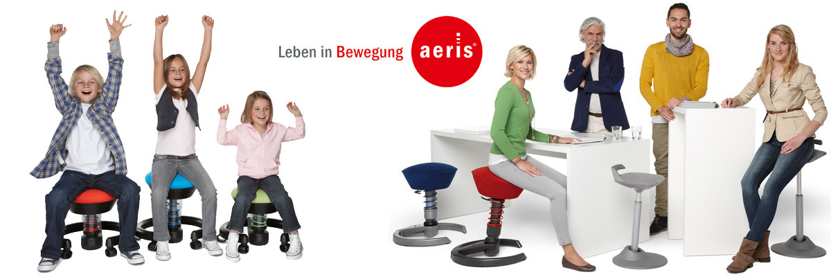 Ergonomische Bürostühle, Pendelhocker von Aeris Ergonomische Bürostühle, Pendelhocker von Aeris