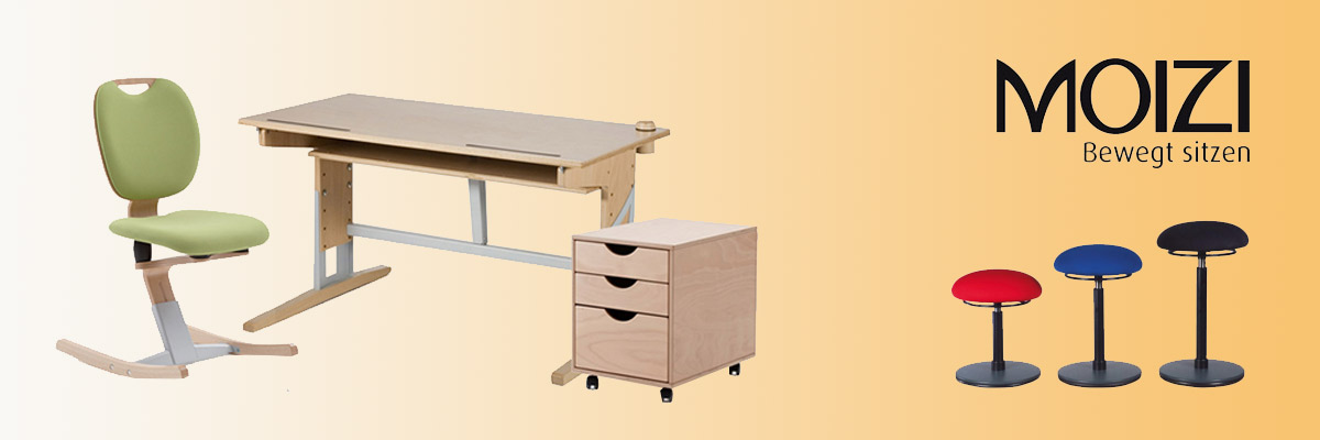 Schreibtische & Kufenstühle für Kinder und Erwachsene aus massiver Buche von Moizi Schreibtische & Kufenstühle für Kinder und Erwachsene aus massiver Buche von Moizi