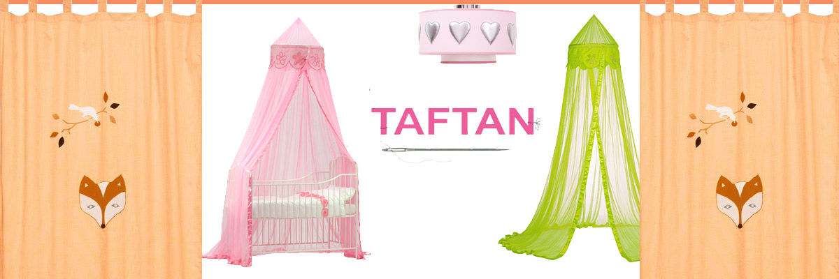 Zauberhafte Betthimmel, Bettwäsche, Lampen und Vorhänge für Kinderzimmer von Taftan Zauberhafte Betthimmel, Bettwäsche, Lampen und Vorhänge für Kinderzimmer von Taftan