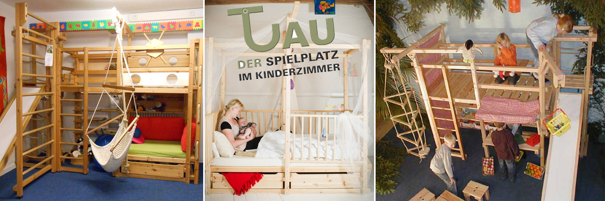 Tau Abenteuerbetten und Spielbetten aus massiver Kiefer Tau Abenteuerbetten und Spielbetten aus massiver Kiefer