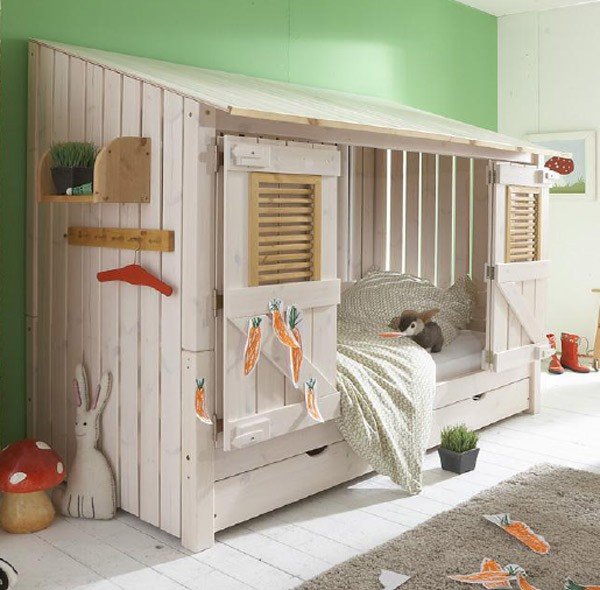 Infans weiÃes strandhausbett aus kiefer im wallenfelsonlineshop