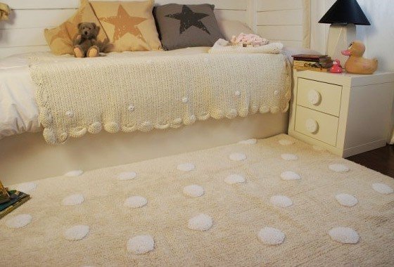 Lorena Teppich Punkte creme im Wallenfels Onlineshop Lorena Teppich Punkte creme im Wallenfels Onlineshop