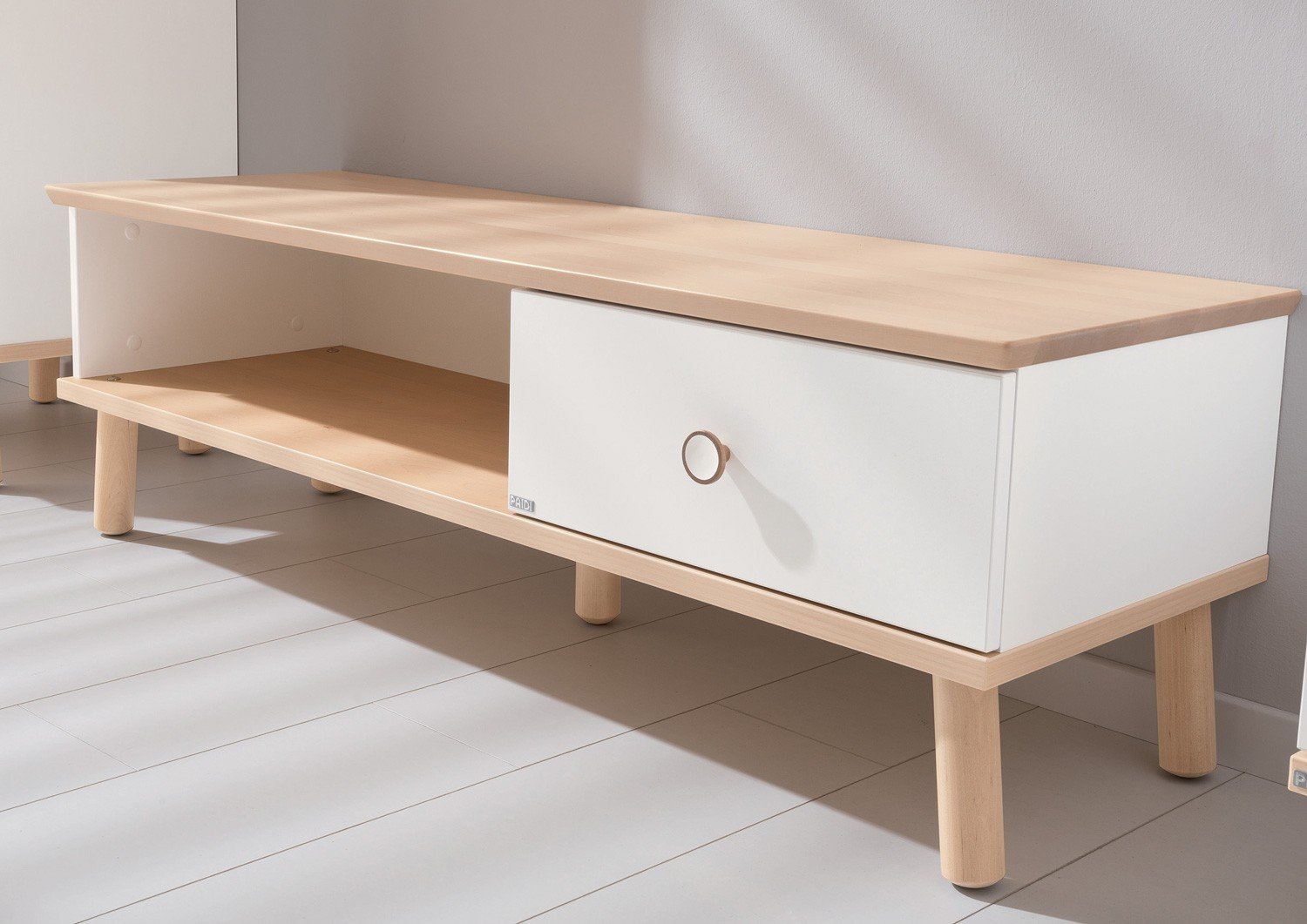 Paidi ylvie fernsehschrank in weiÃ/birke im wallenfels onlineshop Fernsehschrank weiß