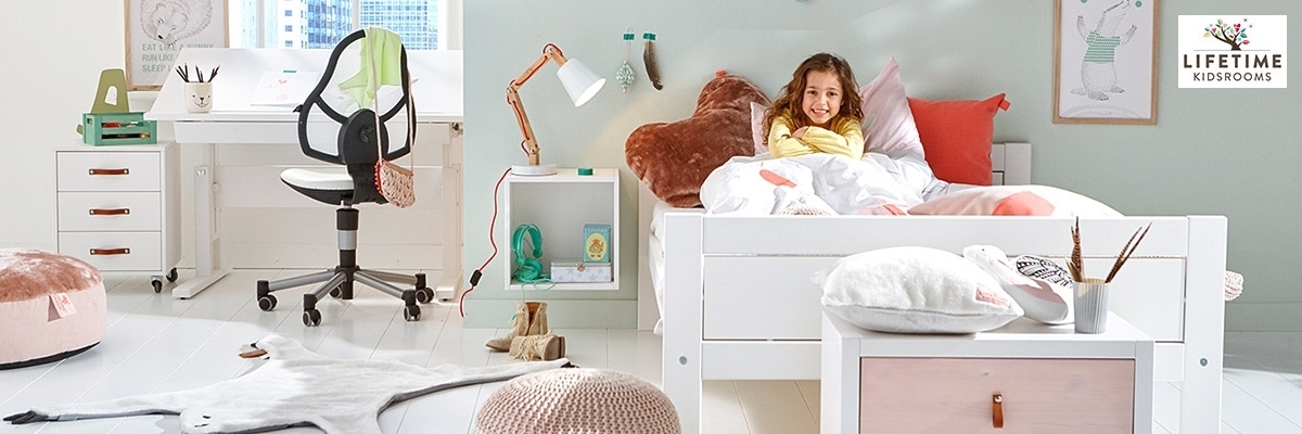 Massive Kinder- und Jugendmöbel in weiß, whitewash oder grey im skandinavischen Design von Lifetime Massive Kinder- und Jugendmöbel in weiß, whitewash oder grey im skandinavischen Design von Lifetime