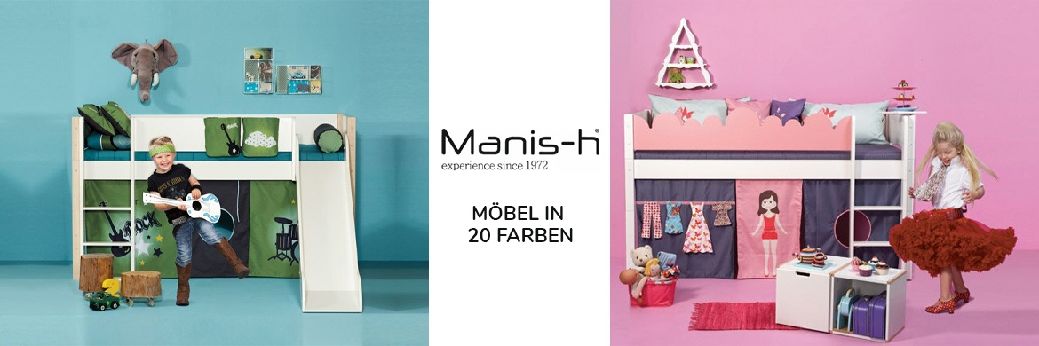Kinderzimmermöbel in vielen tollen Farben aus Dänemark von Manis-h