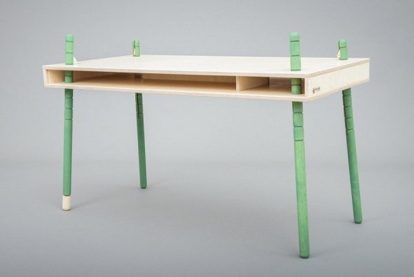 Perludi Schreibtisch Caspar Birke In Weiss Wallenfels