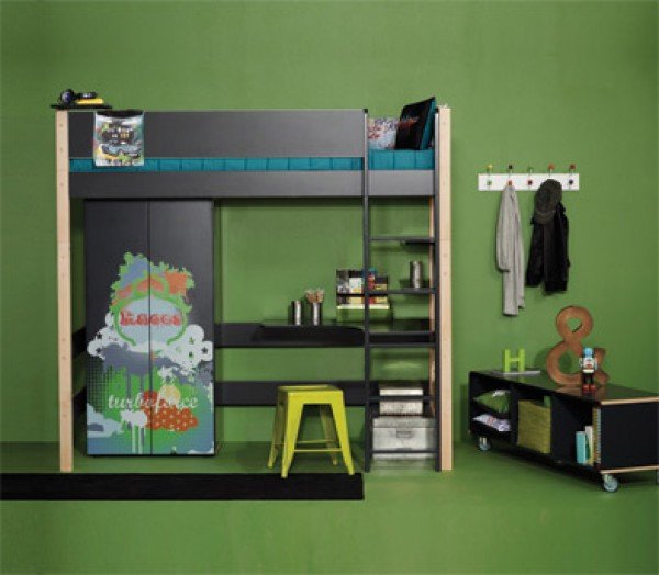 Beispiel 9 Hochbett Mit Schrank