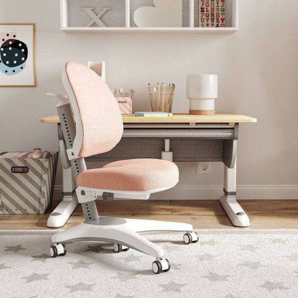 Kindershreibtisch Stuhl Mädchen Massivholz Rosa Kinderzimmer Schreibtisch Regal 