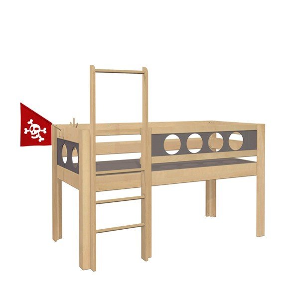De Breuyn Piraten-Spielbett in der halbhohen Version