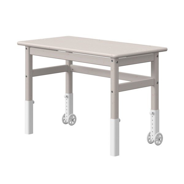Study Classic Schreibtisch Roll On In Kiefer Grau Lasiert Mit