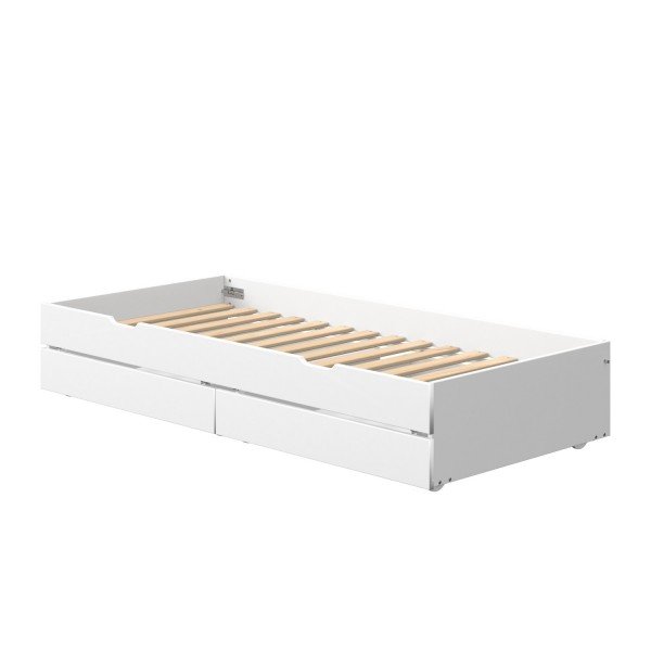 Flexa Nor Ausziehbett Mit Schubladen In Weiss Fur Betten In 90 X 200 Cm Wallenfels Onlineshop