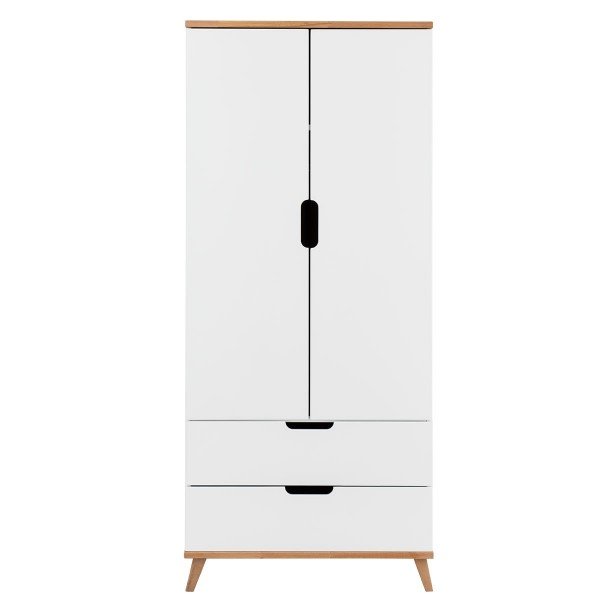 Infanscolor Kleiderschrank In Buche Weiss Mit 2 Turen