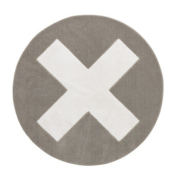 Teppich Grey X rund