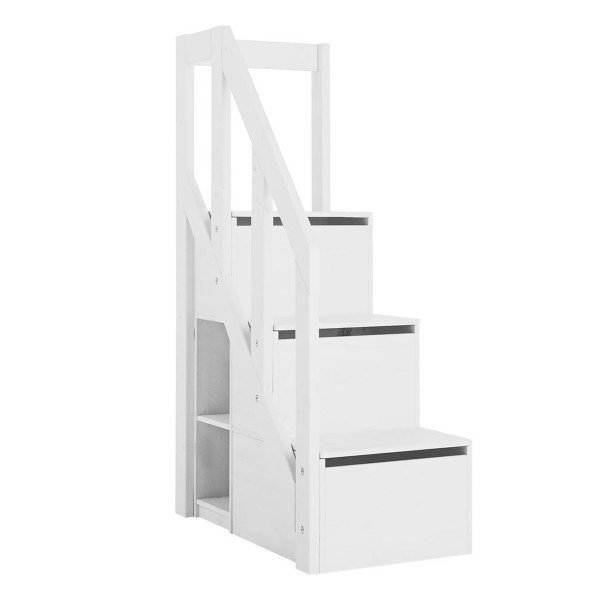 Treppe mit Geländer für mittelhohe Betten, H 152 cm