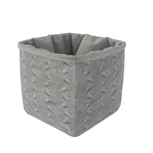 Aufbewahrungskorb Grey Knit, klein (gestrickt) - Wallenfels Onlineshop