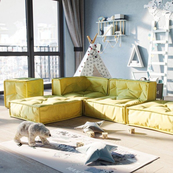 MyColorCube - Kinder Sofa Set E, 5-teilig