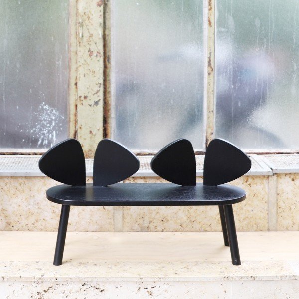 Kindersitzbank Mouse Bench in Black (2 - 5 Jahre)