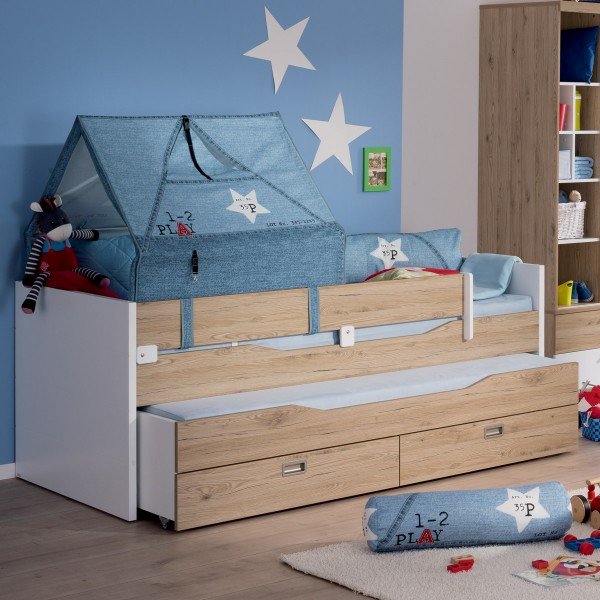 Paidi Fionn Kojenbett (Unterschiebebett und Zeltaufbau optional)