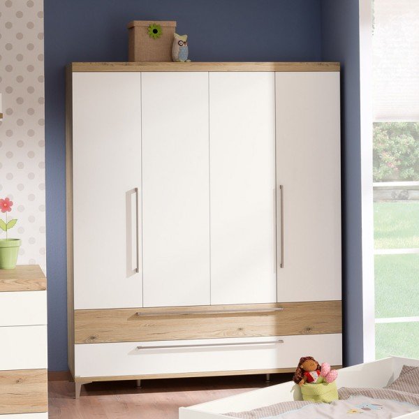 Paidi Remo Kleiderschrank mit Türen und 2 Schubladen