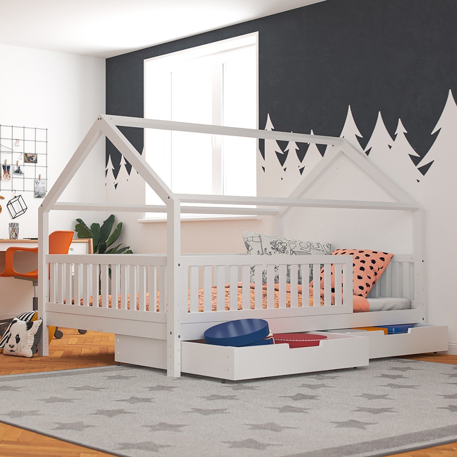 Hausbett 140x200 Wei