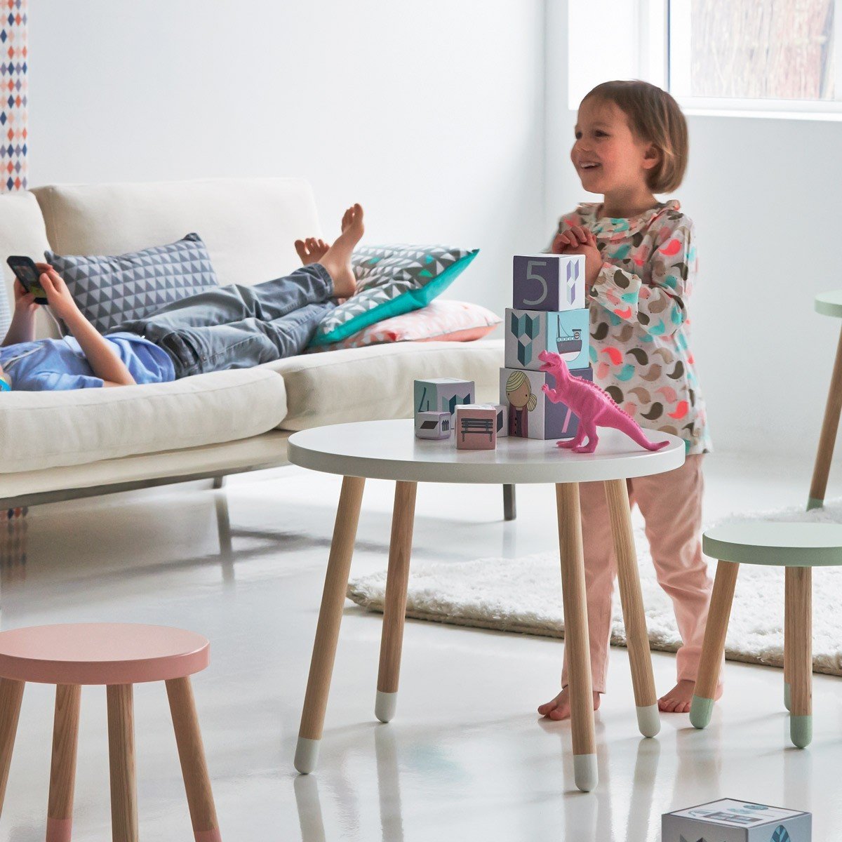 Flexa Kindertisch in weiß - Wallenfels Onlineshop
