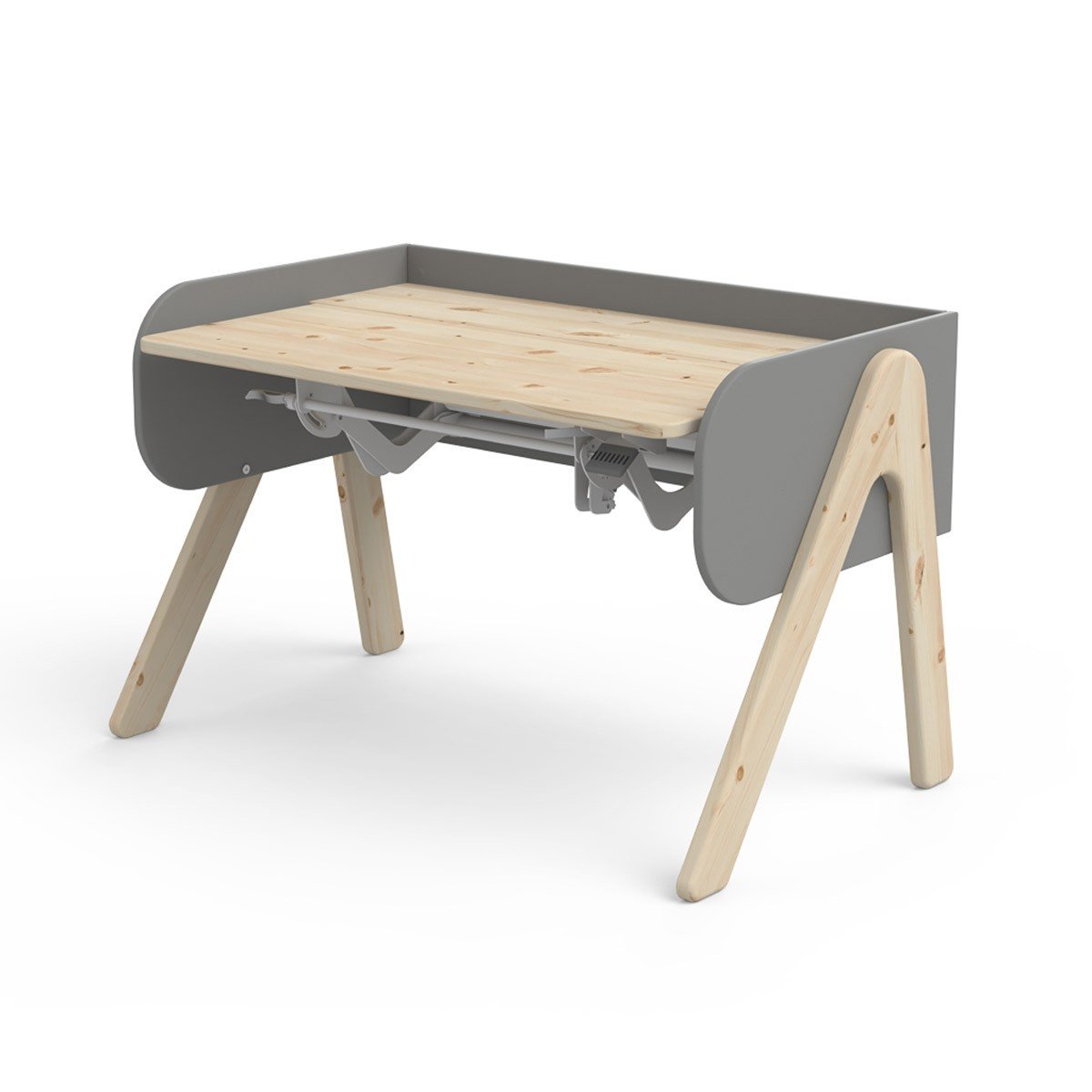 Study Schreibtisch Woody In Kiefer Natur Urban Grey B 120