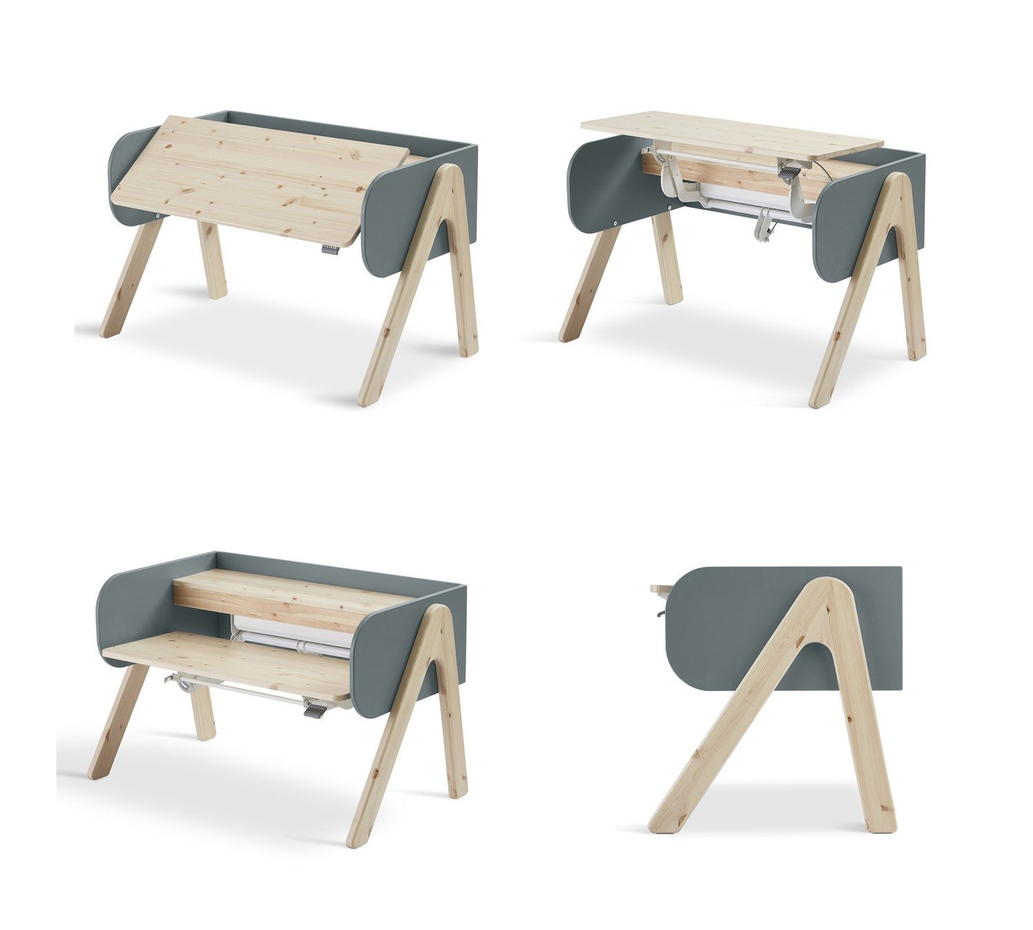 Study Schreibtisch Woody In Kiefer Natur B 120