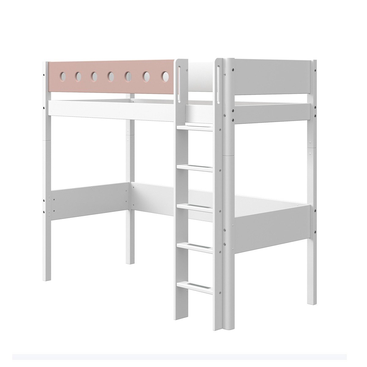 Flexa Hochbett In Weiss Lightrose Wallenfels Onlineshop Sehr gut erhaltenes flexa hochbett weiss rosa masse 140*200 praktisch fuer eltern, sollte das kind nicht alleine schlafen oder fuer geschwisterkinder. white hochbett weiss lightrose 90 x 200cm