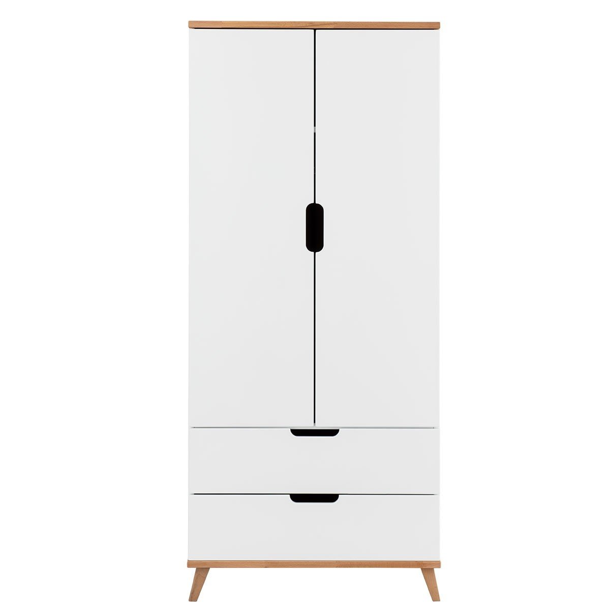 Infanscolor Kleiderschrank In Buche Weiss Mit 2 Turen