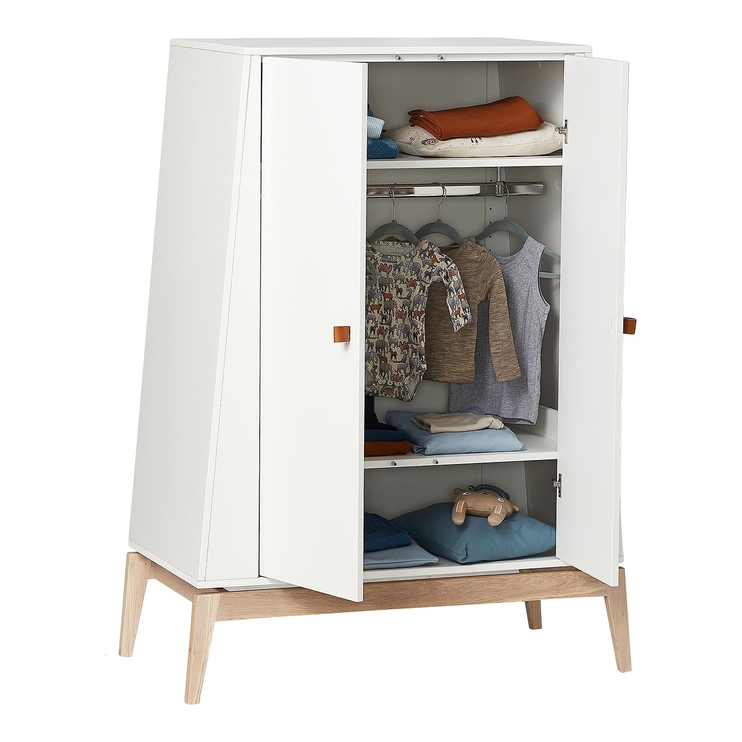 Luna™ Kleiderschrank, klein in weiß / Eiche Luna™ Kleiderschrank, klein in weiß / Eiche