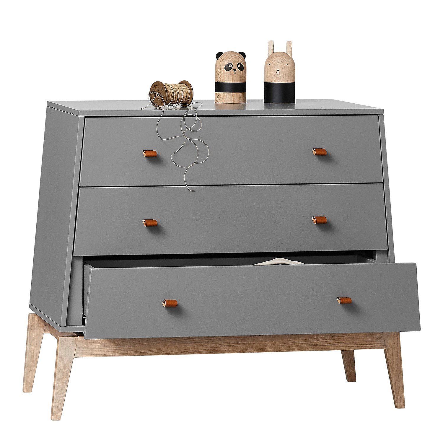 Luna™ Kommode in grau / Eiche - Wallenfels Onlineshop