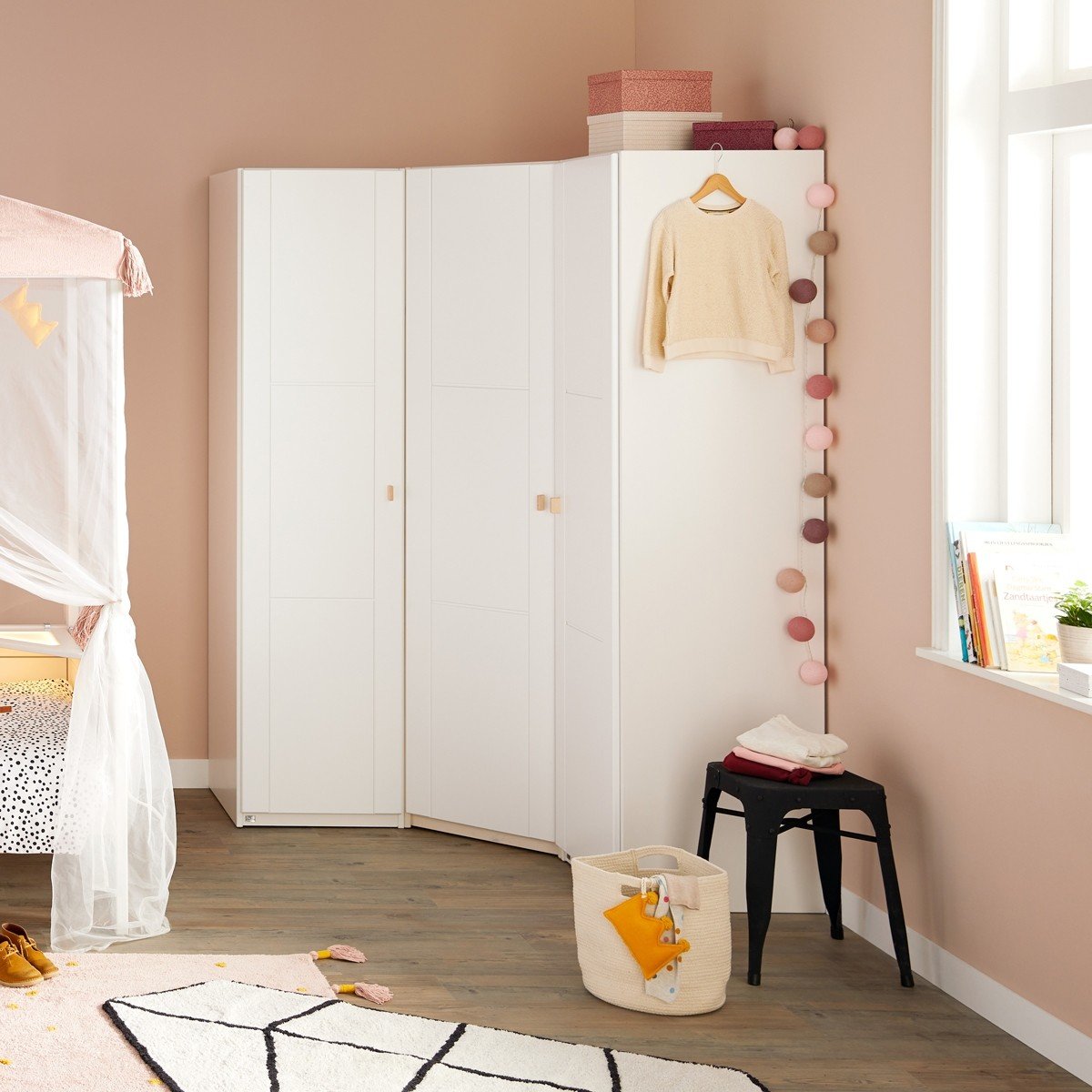 Schenkelmass An Eckkleiderschrank - Eckkleiderschrank Exclusive weiß im Shop von Oli&Niki ...