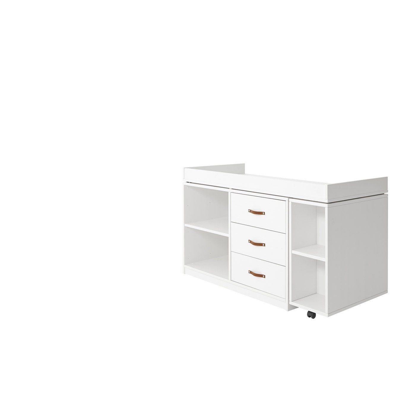 Lifetime Schreibtisch Regalmodul Weiss Mit Drehbarer Tischplatte