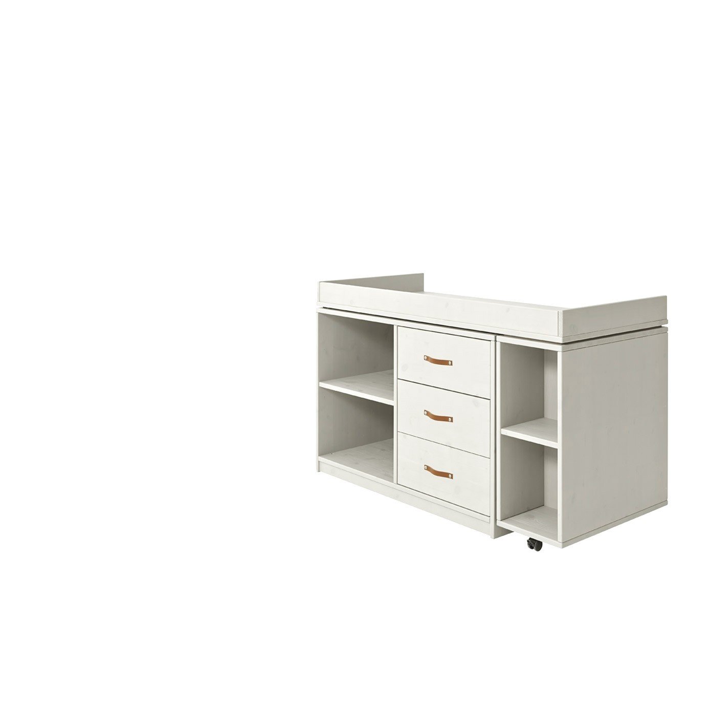 Lifetime Schreibtisch Regalmodul Whitewash Mit Drehbarer