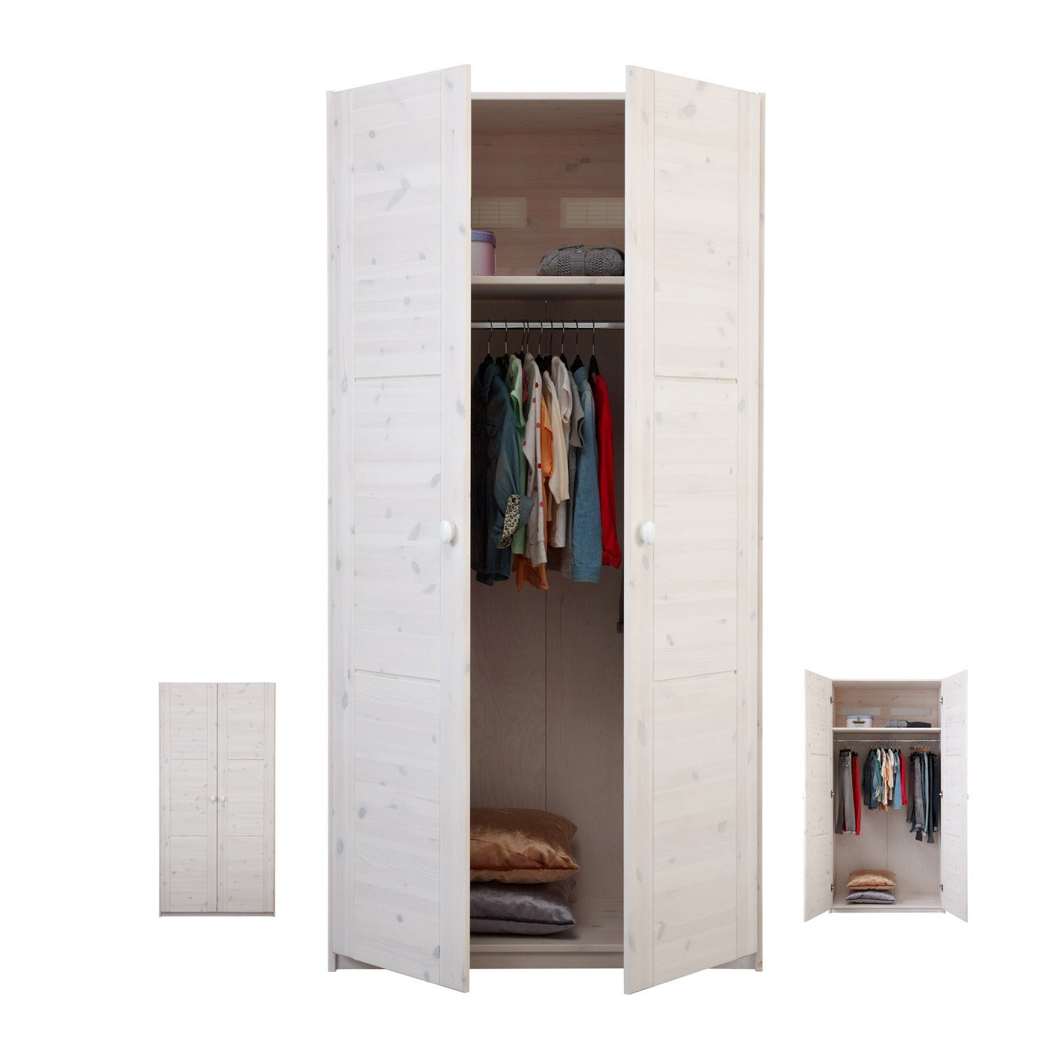Lifetime Erweiterbarer Kleiderschrank Mit Drehturen B 100 Cm In