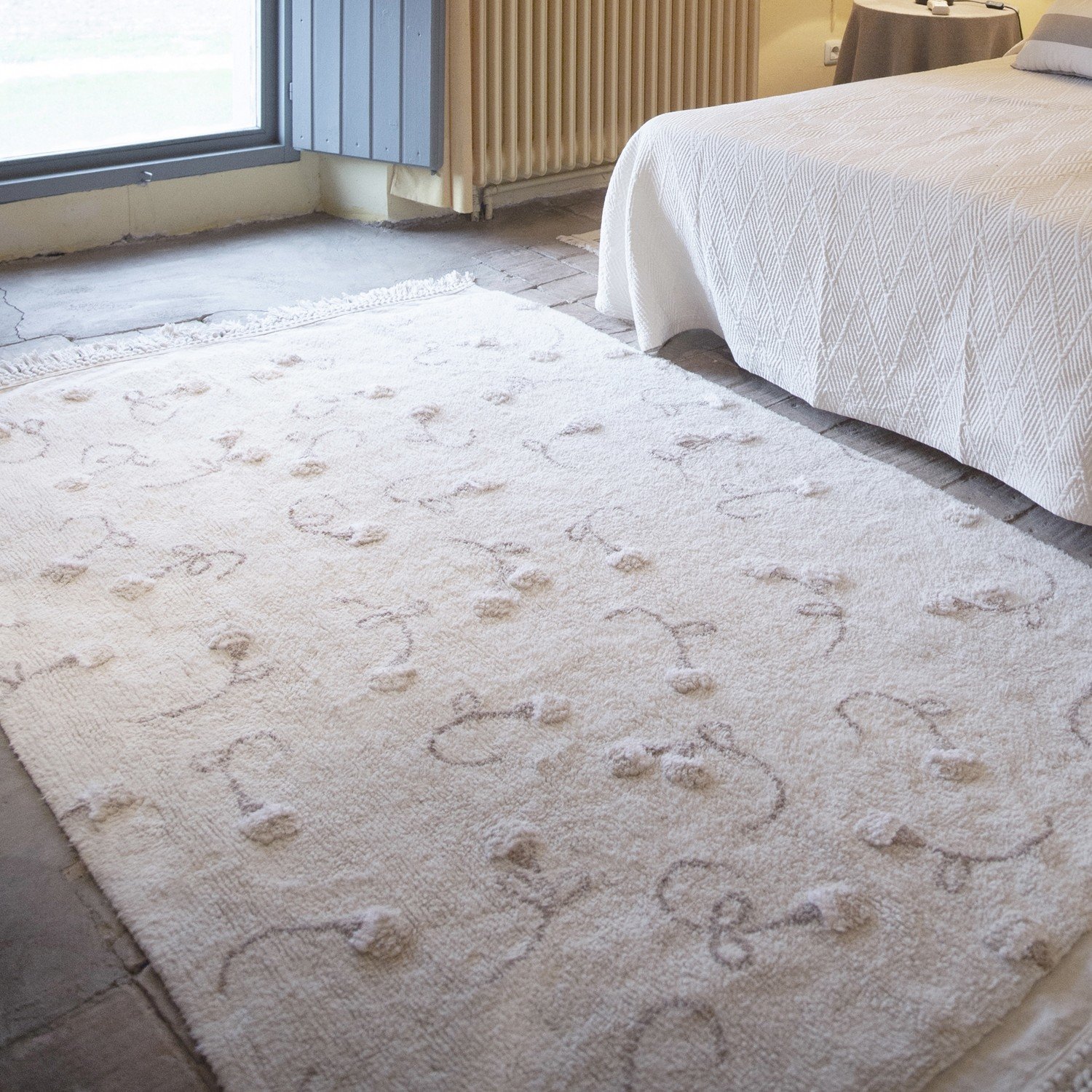 Lorena Teppich English Garden Ivory in 140 x 210 cm im ...