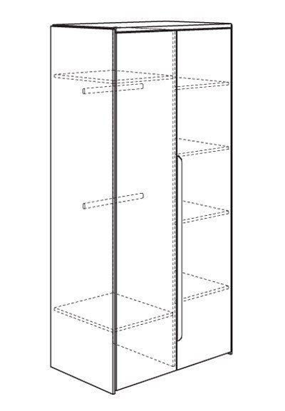 Paidi Fabiana Kleiderschrank 2 Turig Im Wallenfels Onlineshop