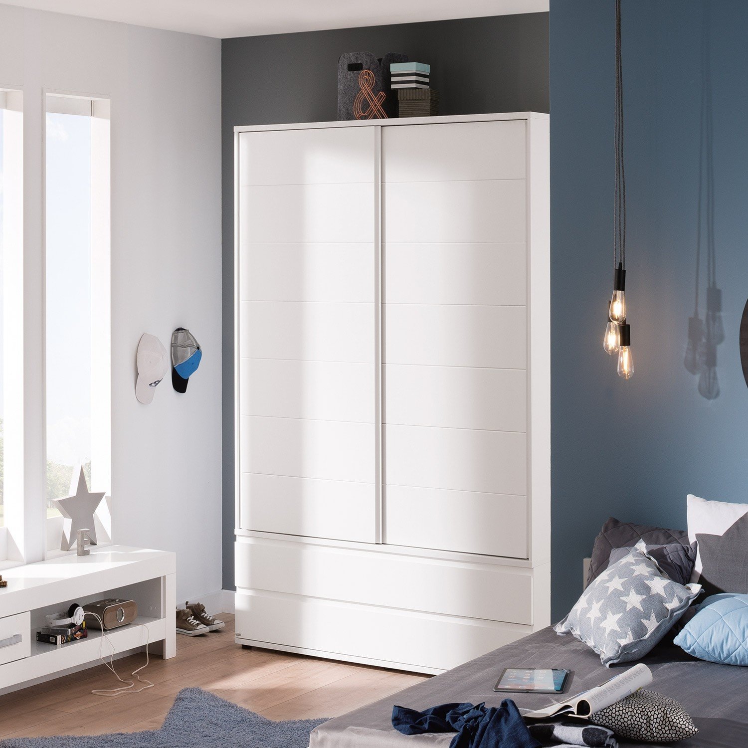 Neuheit Paidi Fiona Schiebturenschrank In Kreideweiss B 124cm
