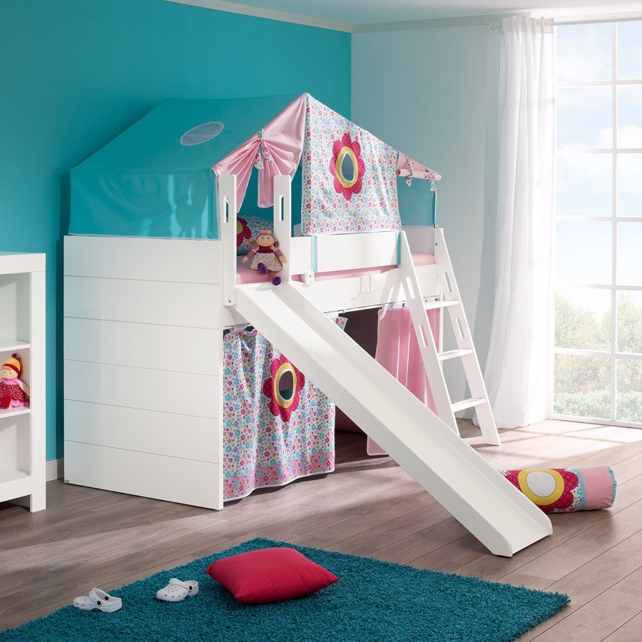 Schne Spielbett Mit Rutsche Bild