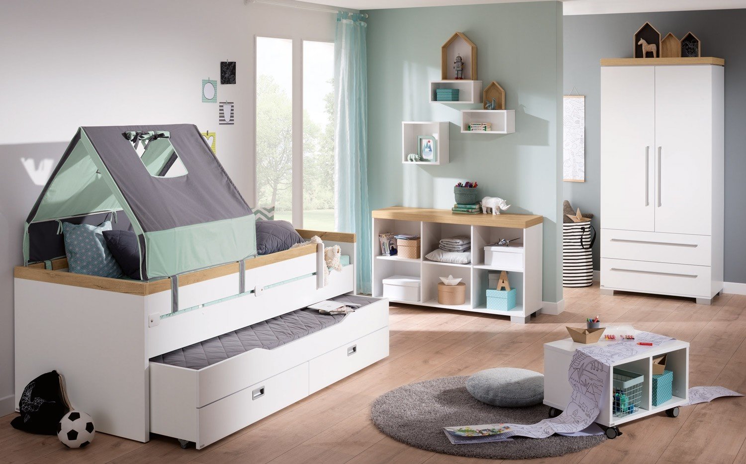 Paidi Kira Kleiderschrank In Kreideweiss 3 Turen 2 Schubladen