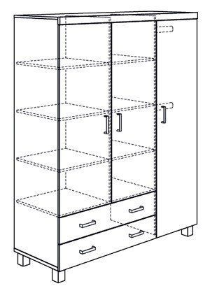 Paidi Leo Kleiderschrank 3 Turig Im Wallenfels Onlineshop