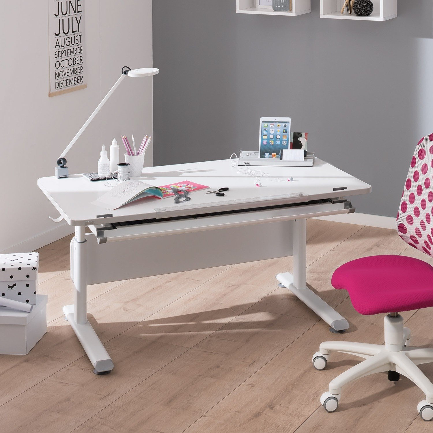 Paidi 120 Cm Breiter Diego Schreibtisch In Kreideweiss Wallenfels Onlineshop