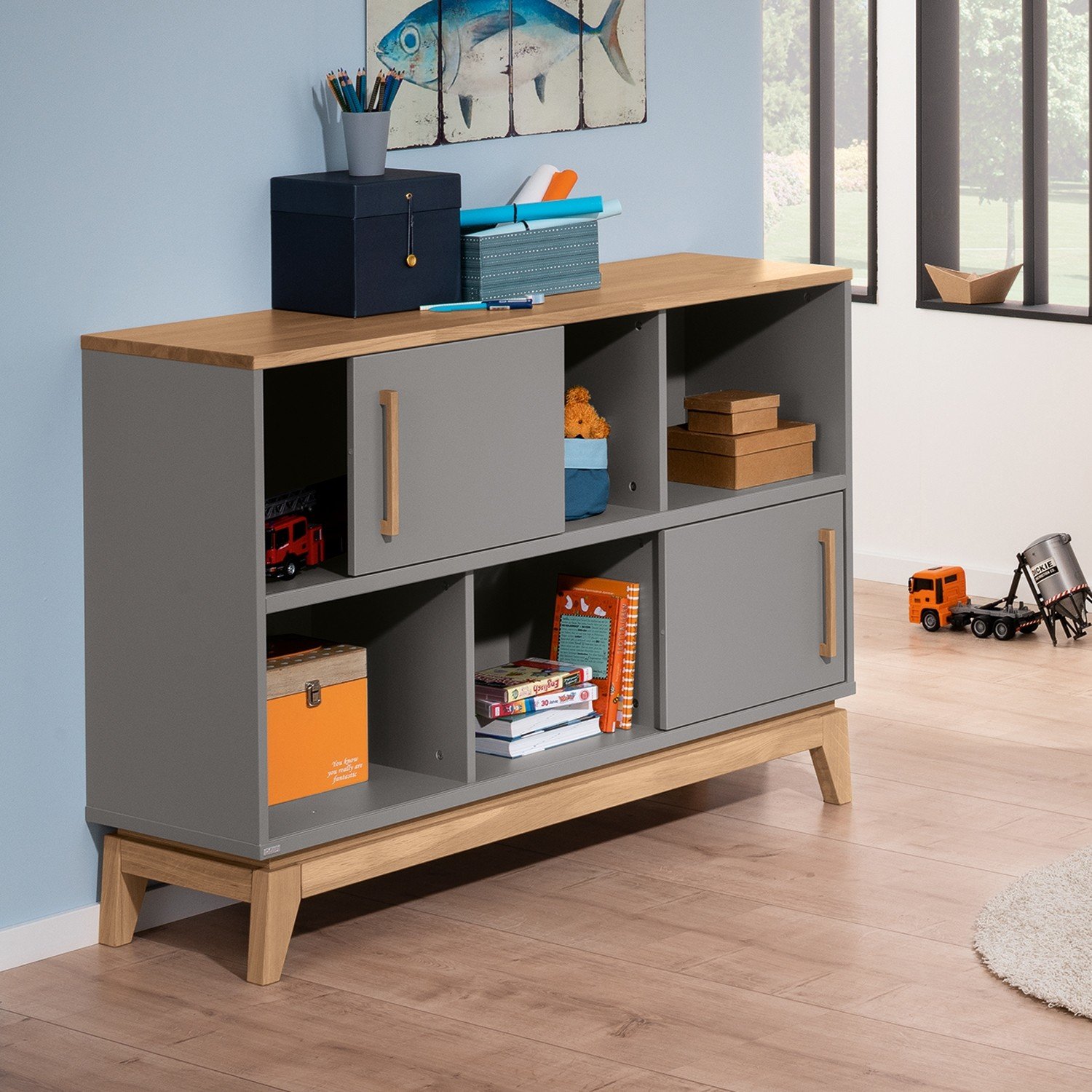 Paidi Neu 2019 Sideboard Sten 6 Facher Mit 2 Schiebeturen In