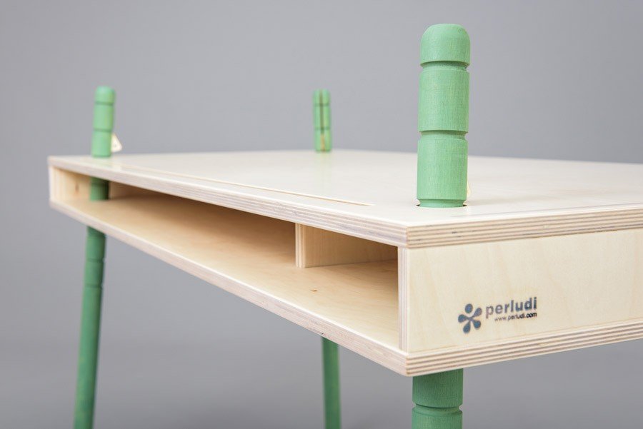 Perludi Schreibtisch Caspar Birke In Weiss Wallenfels