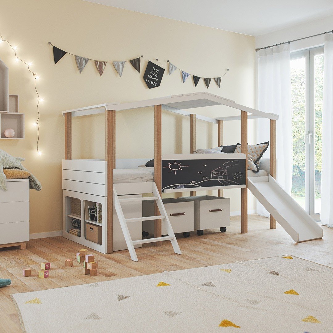Wallenfels Kinderzimmer Cory Mit Hausbett 90 X 200 Cm Schrank