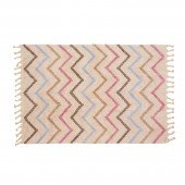 Teppich Zig Zag 140 x 200 cm (bunte Linien)