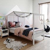 Hausbett Yuna, weiß