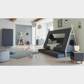 Kinderzimmer Set 6-teilig Ponca Tipi grau