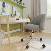 Drehstuhl Melly (Bezug Canvas grau/ Gestell silber)